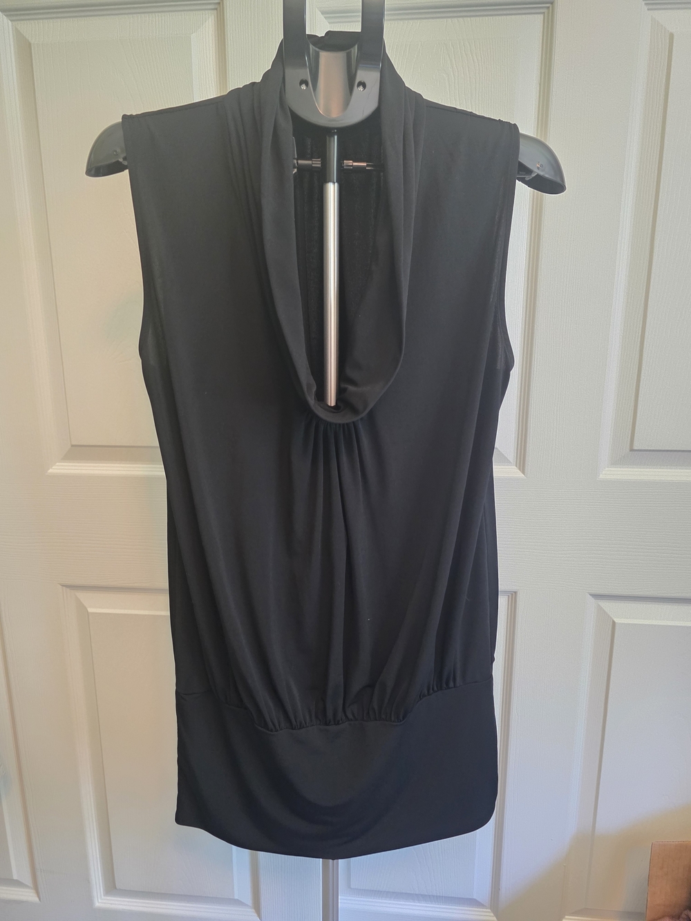 Express Black Sleeveless Cowl Neck Tank Top